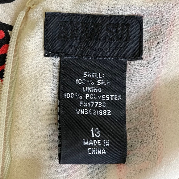 ANNA SUI ~ SILK STRIPED DRESS - Picture 8 of 10